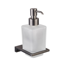 Настенный дозатор для жидкого мыла Аксессуар для ванной NIL Metal Grey