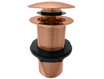 Слив для раковины без перелива CLICK/CLACK 5/4'' РОЗОВОЕ ЗОЛОТО ГЛЯНЕЦ