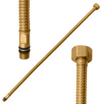 Гибкий шланг гофрированный M10x1 G 1/2'' 35 cm ЗОЛОТО КРАЦОВАННЫЙ