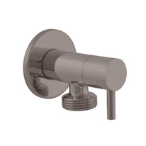 Вентиль угловой для стиральной машины M1/2'' x M3/4'' METAL GREY крацованный матовый