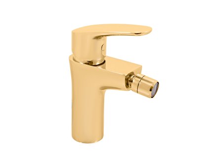 AMUR - Bidetová baterie  bez výpusti, Zlatá - kartáčovaná AM744.0ZK, RAV Slezák (Barva ZLATÁ - kartáčovaná, Rozměr 1/2")