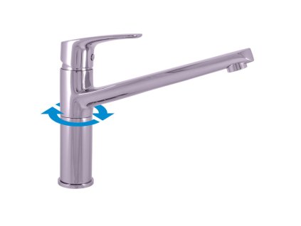 AMUR - Dřezová baterie, Chrom AM704.0, RAV Slezák (Barva Chrom, Rozměr 1/2")