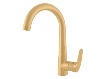 AMUR - Dřezová baterie, Zlatá - kartáčovaná AM719.0ZK, RAV Slezák (Barva ZLATÁ - kartáčovaná, Rozměr 1/2")