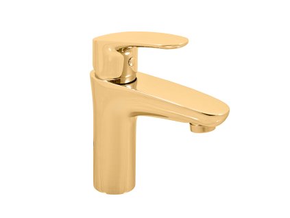 AMUR - Umyvadlová baterie bez výpusti, Zlatá - kartáčovaná AM726.0ZK, RAV Slezák (Barva ZLATÁ - kartáčovaná, Rozměr 1/2")