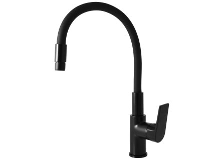 COLORADO - Dřezová baterie s flexibilním ramínkem, Černá - matná CO119.0/10CMAT, RAV Slezák (Barva Černá - matná, Rozměr 1/2")