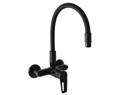 COLORADO - Dřezová baterie s flexibilním ramínkem, Černá - matná CO202.5/10CMAT, RAV Slezák (Barva Černá - matná, Rozměr 100 mm)