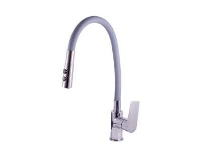 COLORADO - Dřezová baterie s flexibilním ramínkem, Chrom/Šedá CO119.0/12, RAV Slezák (Barva chrom/šedá, Rozměr 1/2")