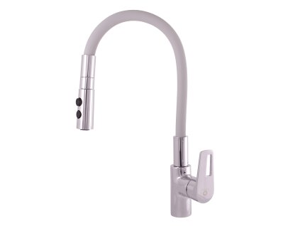 COLORADO - Dřezová baterie s flexibilním ramínkem, Chrom/Šedá CO219.0/12, RAV Slezák (Barva chrom/šedá, Rozměr 1/2")