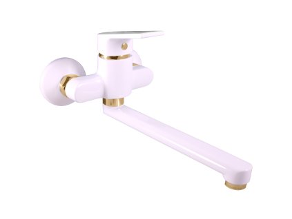 COLORADO - Umyvadlová/dřezová baterie, Bílá / Zlatá CO101.5/23BZ, RAV Slezák (Barva Bílá / Zlatá, Rozměr 100 mm)