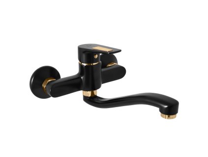 COLORADO - Umyvadlová/dřezová baterie, Černá matná/Zlatá CO301.5/26CMATZ, RAV Slezák (Barva Černá matná/Zlatá, Rozměr 100 mm)