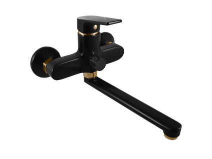 COLORADO - Vanová/umyvadlová  baterie, Černá matná/Zlatá CO153.5CMATZ, RAV Slezák (Barva Černá matná/Zlatá, Rozměr 100 mm)