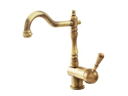 Dřezová baterie pro nízkotlaké ohřívače, Stará mosaz (Bronz) E408.0/8SM, RAV Slezák (Barva Stará mosaz (Bronz), Rozměr 1/2")