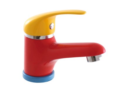 JUNIOR - Umyvadlová baterie bez výpusti, Červená/Modrá SAJ026.0, RAV Slezák (Barva Červená/Modrá, Rozměr 1/2")