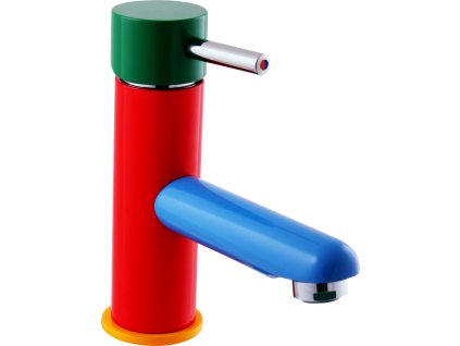 JUNIOR - Umyvadlová baterie bez výpusti, Červená/Modrá, Chrom SE426.0, RAV Slezák (Barva Chrom, Rozměr 1/2")