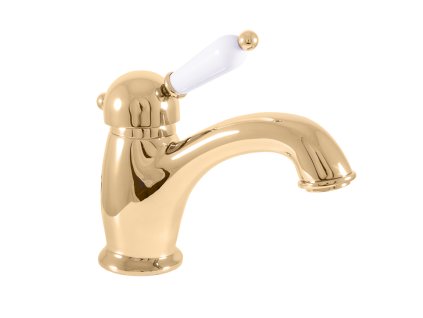 LABE - Umyvadlová baterie bez výpusti, Zlatá - lesklá L526.0Z, RAV Slezák (Barva ZLATÁ - lesklá, Rozměr 1/2")
