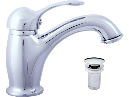 LABE - Umyvadlová baterie s výpustí, Chrom L027.0K, RAV Slezák (Barva Chrom, Rozměr 1/2")