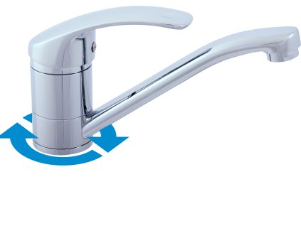 MISSISSIPPI - Umyvadlová baterie bez výpusti, Chrom MS015.0, RAV Slezák (Barva Chrom, Rozměr 1/2")