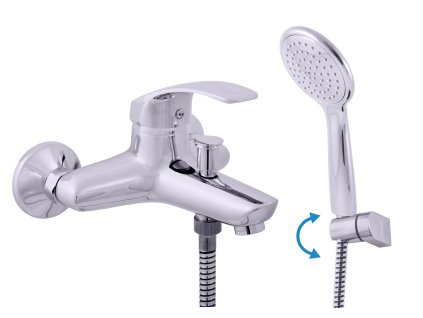 MISSISSIPPI - Vanový set s baterií, Chrom MS054.5/2, RAV Slezák (Barva Chrom, Rozměr 100 mm)