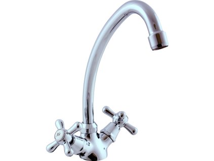 MORAVA - Umyvadlová/Dřezová baterie  bez výpusti, Chrom MK120.0/1, RAV Slezák (Barva Chrom, Rozměr 1/2")