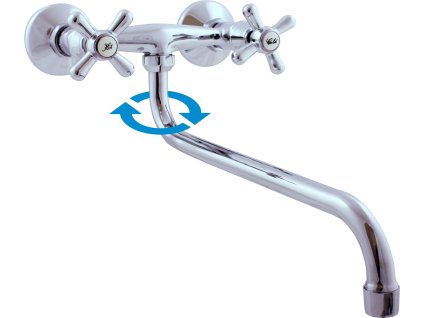 MORAVA - Umyvadlová/dřezová baterie, Chrom MK101.5/22, RAV Slezák (Barva Chrom, Rozměr 100 mm)