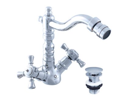 MORAVA RETRO - Bidetová baterie s výpustí, Chrom MK321.0/9, RAV Slezák (Barva Chrom, Rozměr 1/2")