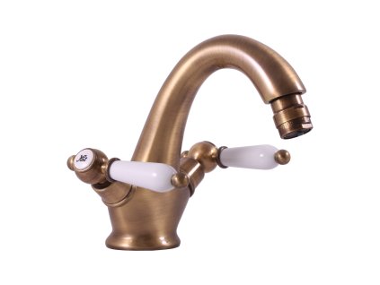 MORAVA RETRO - Bidetová baterie s výpustí, Stará mosaz (Bronz) MK543.0SM, RAV Slezák (Barva Stará mosaz (Bronz), Rozměr 1/2")