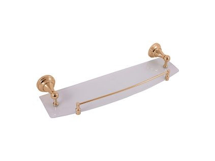 2881 1 morava retro koupelnovy doplnek policka sklenena 500 mm zlata leskla mka0900 50z rav slezak