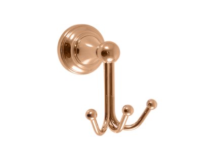 2851 1 morava retro koupelnovy doplnek vesacek trojity zlata leskla mka0105z rav slezak