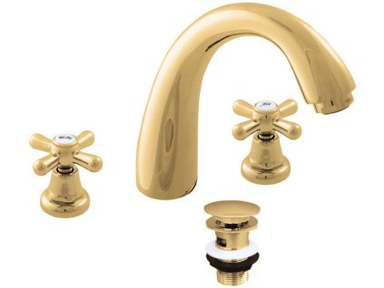 mk133 0z morava retro zlata umyvadlova baterie