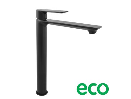 NIL - Umyvadlová vysoká baterie bez výpusti, Černá - matná NL130.0CMAT, RAV Slezák (Barva Černá - matná, Rozměr 1/2")