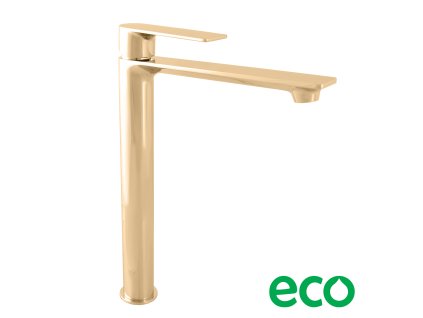 NIL - Umyvadlová vysoká baterie bez výpusti, Zlatá - lesklá NL130.0Z, RAV Slezák (Barva ZLATÁ - lesklá, Rozměr 1/2")