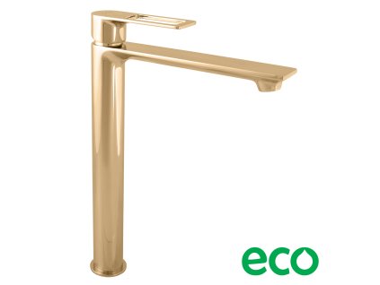 NIL - Umyvadlová vysoká baterie bez výpusti, Zlatá - lesklá NL230.0Z, RAV Slezák (Barva ZLATÁ RŮŽOVÁ - kartáčovaná, Rozměr 1/2")