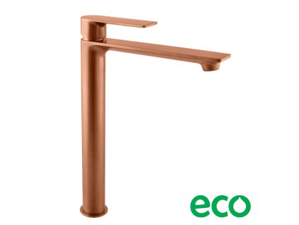 NIL - Umyvadlová vysoká baterie bez výpusti, Zlatá Růžová - kartáčovaná NL130.0ZRK, RAV Slezák (Barva ZLATÁ RŮŽOVÁ - kartáčovaná, Rozměr 1/2")