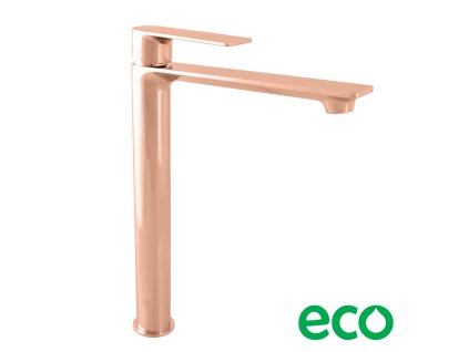 NIL - Umyvadlová vysoká baterie bez výpusti, Zlatá Růžová - lesklá NL130.0ZRL, RAV Slezák (Barva ZLATÁ RŮŽOVÁ - lesklá, Rozměr 1/2")