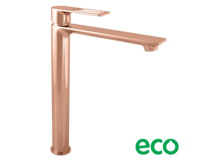 NIL - Umyvadlová vysoká baterie bez výpusti, Zlatá Růžová - lesklá NL230.0ZRL, RAV Slezák (Barva ZLATÁ RŮŽOVÁ - lesklá, Rozměr 1/2")