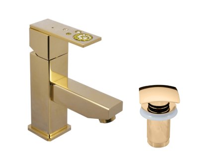 ROYAL - Umyvadlová baterie s výpustí, Chrom ROYAL1027.0, RAV Slezák (Barva Chrom, Rozměr 1/2")