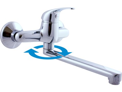 SÁZAVA - Umyvadlová/dřezová baterie, Chrom SA501.5/23, RAV Slezák (Barva Chrom, Rozměr 100 mm)