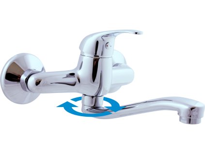 SÁZAVA - Umyvadlová/dřezová baterie, Chrom SA501.5/26, RAV Slezák (Barva Chrom, Rozměr 100 mm)