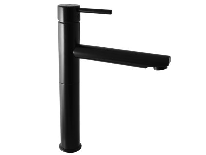 SEINA - Umyvadlová vysoká baterie bez výpusti, Černá - matná SE930.0CMAT, RAV Slezák (Barva Černá - matná, Rozměr 1/2")