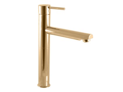 SEINA - Umyvadlová vysoká baterie bez výpusti, Zlatá - lesklá SE930.0Z, RAV Slezák (Barva ZLATÁ - lesklá, Rozměr 1/2")