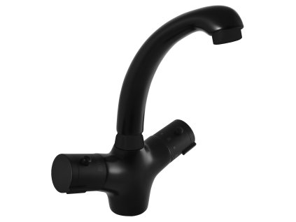 TERMOSTATICKÁ - Umyvadlová baterie bez výpusti, Černá - matná TRM26.0CMAT, RAV Slezák (Barva Černá - matná, Rozměr 1/2")