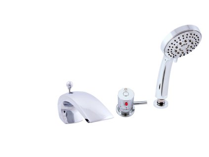 TERMOSTATICKÁ - Vanová baterie 3-otvorová, Chrom DT272.0S, RAV Slezák (Barva Chrom, Rozměr 1/2")