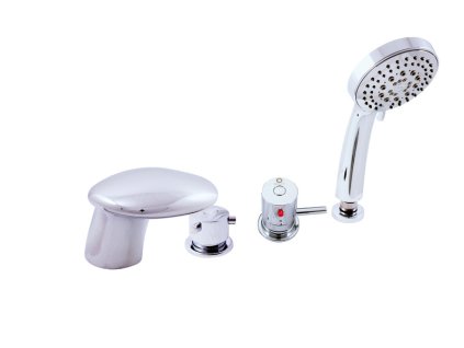 TERMOSTATICKÁ - Vanová baterie 4-otvorová, Chrom DT271.0P, RAV Slezák (Barva Chrom, Rozměr 1/2")