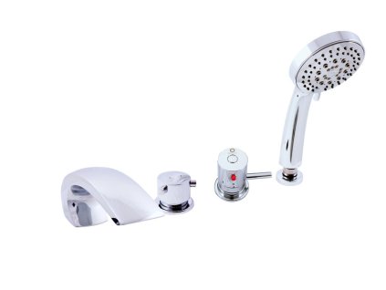 TERMOSTATICKÁ - Vanová baterie 4-otvorová, Chrom DT272.0P, RAV Slezák (Barva Chrom, Rozměr 1/2")