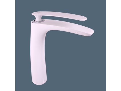 TIGRIS - Umyvadlová vysoká baterie bez výpusti, Bílá/Chrom TG130.0BC, RAV Slezák (Barva bílá/chrom, Rozměr 1/2")