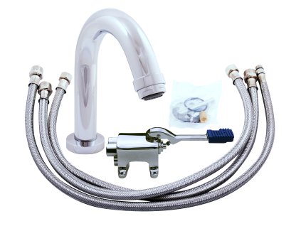 Umyvadlová baterie na dvě vody NÁŠLAPNÁ bez výpusti, Chrom NB201.0, RAV Slezák (Barva Chrom, Rozměr 1/2")