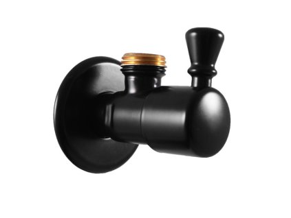 6118 1 ventil rohovy s keramickym vrskem 1 2 x 3 8 cerna matna rv0138cmat rav slezak