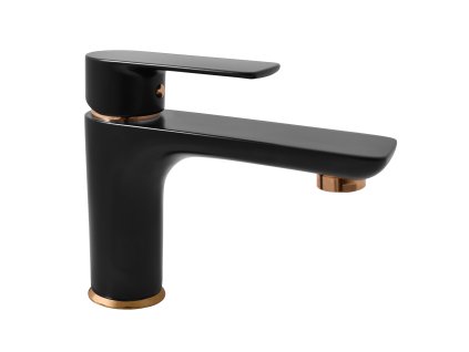 VLTAVA - Umyvadlová baterie bez výpusti, Černá matná/Zlatá VT426.0CMATZ, RAV Slezák (Barva Černá matná/Zlatá, Rozměr 1/2")