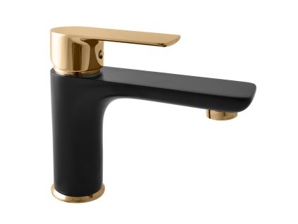 VLTAVA - Umyvadlová baterie bez výpusti, Černá matná/Zlatá VT526.0CMATZ, RAV Slezák (Barva Černá matná/Zlatá, Rozměr 1/2")