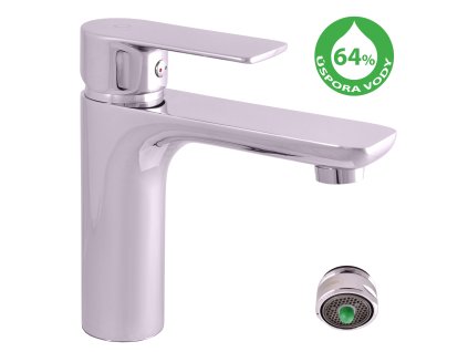 VLTAVA ECO - Umyvadlová baterie bez výpusti, Chrom VTE428.0, RAV Slezák (Barva Chrom, Rozměr 1/2")